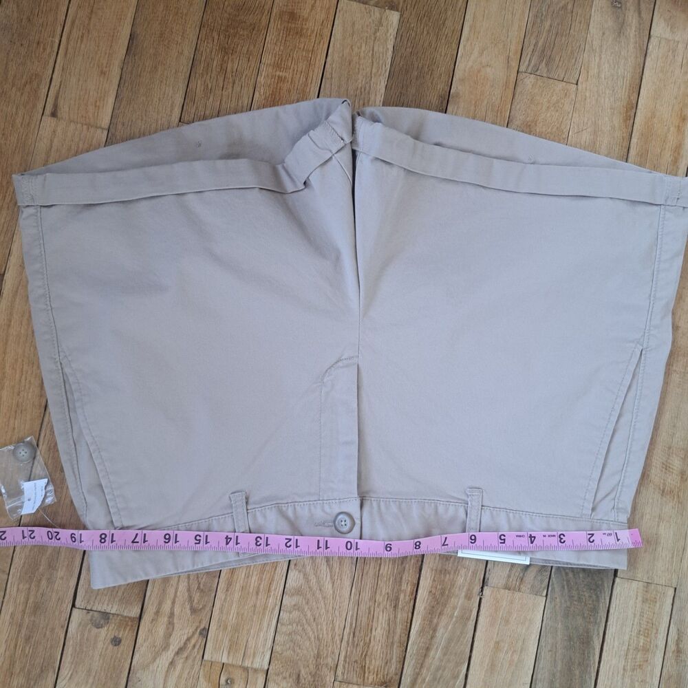 NEW Gap The Girlfriend Khaki Chino Shorts Womens Size 14 Large Tan 4" Inseam - Picture 7 of 8